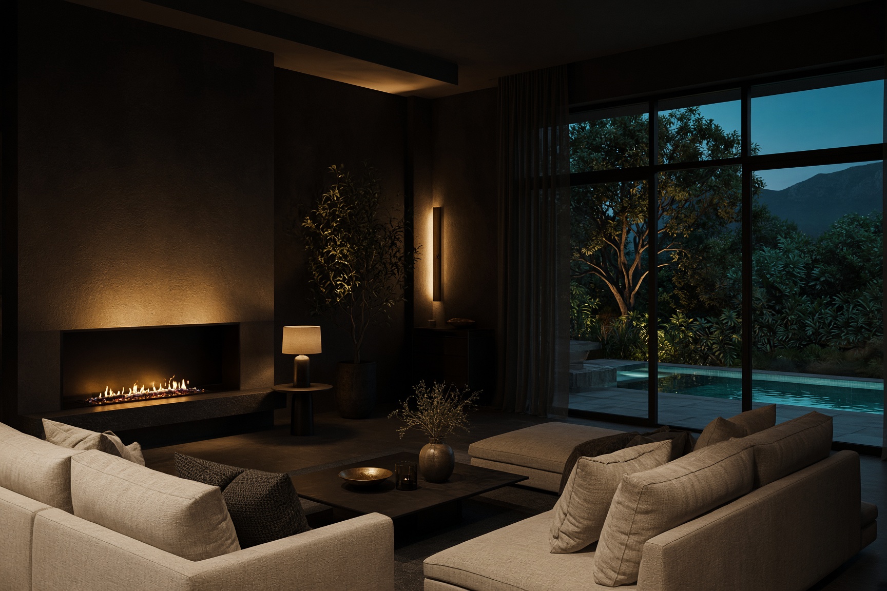 A guesthouse lounge — the kind of stay listed on NightsBridge and Semper.